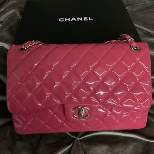 ❌❌❌SOLD❌❌❌Chanel Jumbo double flap pink patent